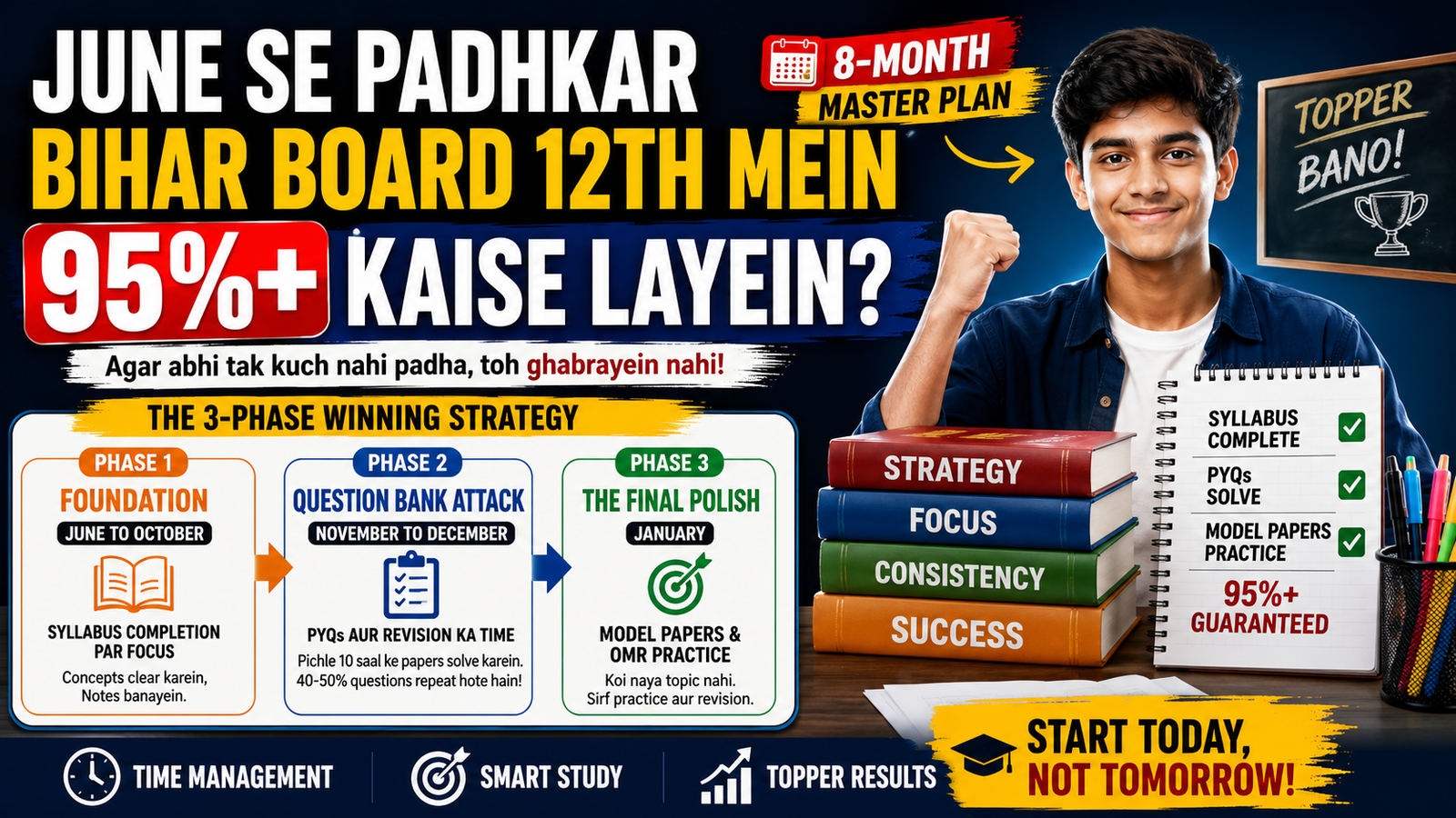 June Se Padhkar Bihar Board 12th Mein 95%+ Kaise Layein? - Disha Online Classes